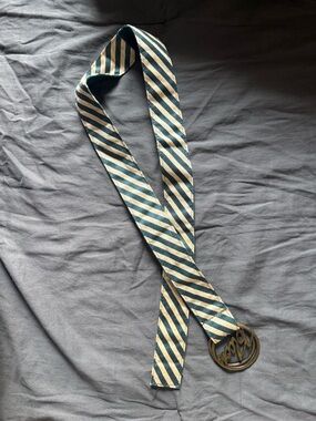 Volcom Striped Canvas women’s Belt Blue and Cream. Size small.